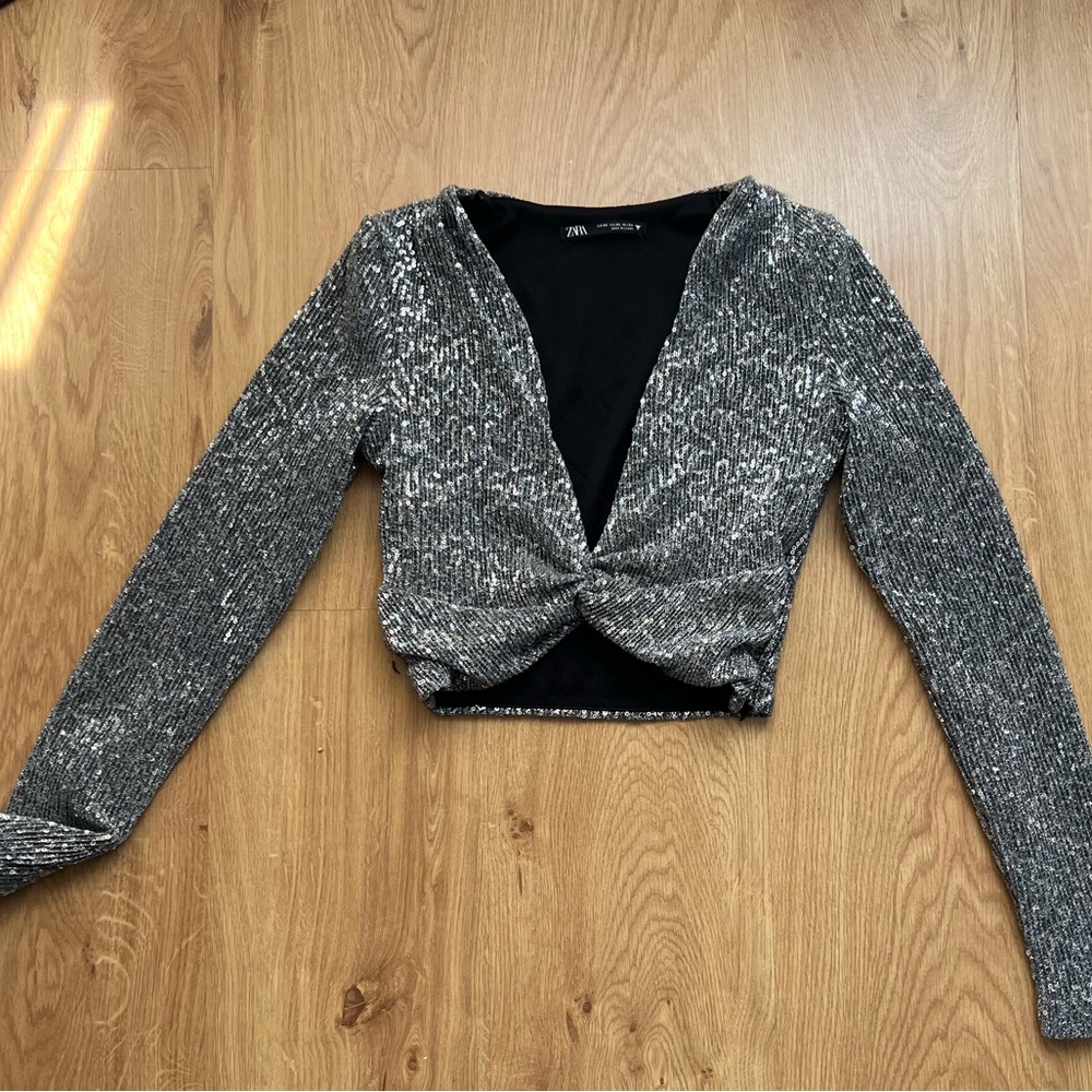 Zara Sequin Top size XS